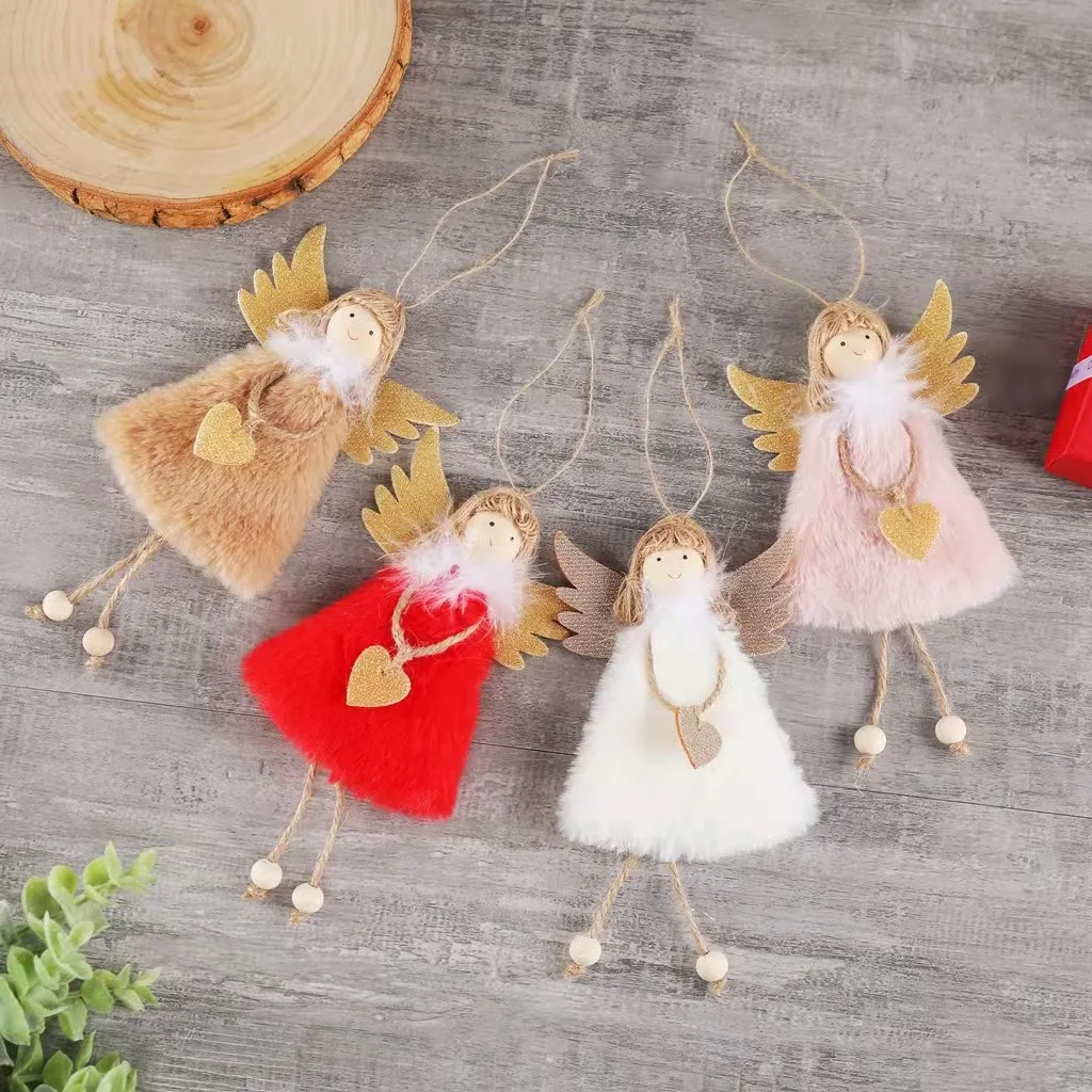 Christmas Angel Doll Pendant Merry Christmas Decorations For Home Christmas Tree Ornament Xmas New Year 2022