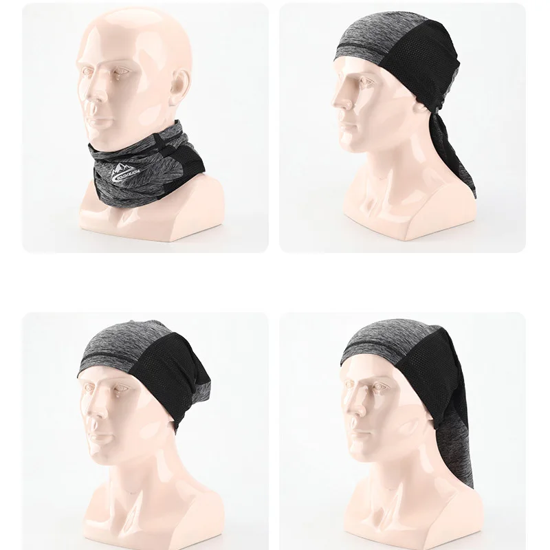 Sciarpa uomo protezione solare maschera da equitazione su ghiaccio bicicletta da esterno e moto foulard magico antivento antipolvere e permeabile all'aria