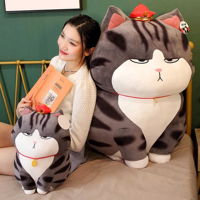 1PC 40 50 70cm The Emperor Cat Stuffed Animal Toy Cute Fat Cat Doll Boys and Girls Birthday Christmas Gift AliExpress