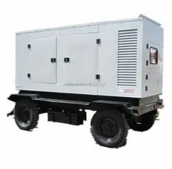 China 60kw/75kva silent mobile diesel generator with trailer ,brushless alternator and Ricardo ZH4105ZLD diesel engine