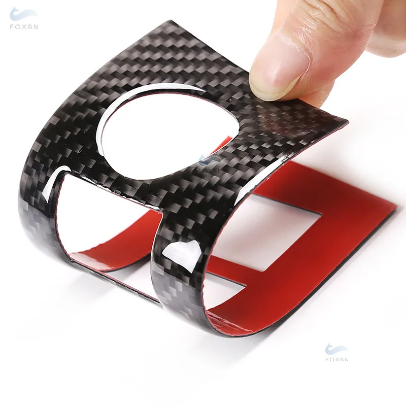 Car Cigarette Lighter Panel Switch Button Trim Cover For Toyota Rav4 RAV 4 2006 2007 2008 2009 2010 2011 2012 Soft Carbon Fiber
