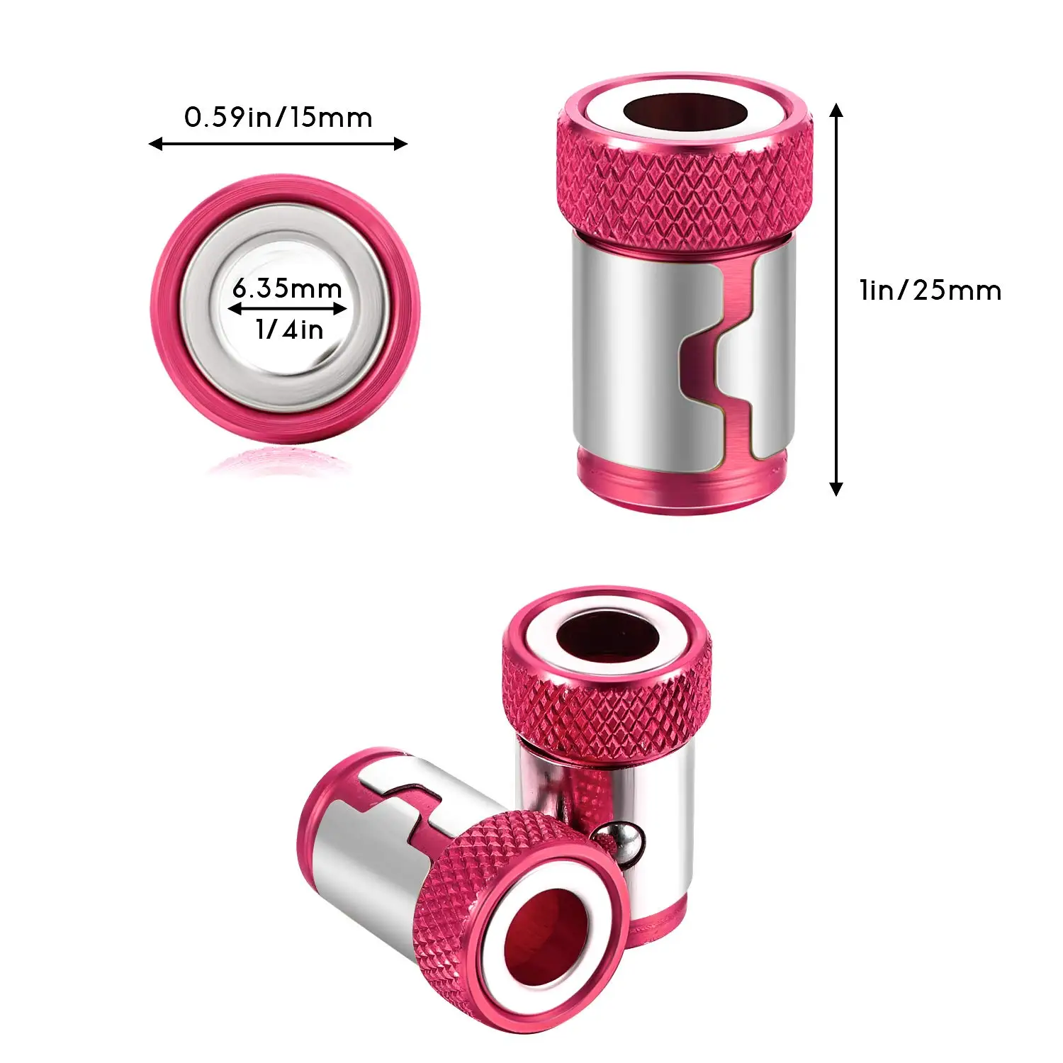 Magnetic Bit Holder Alloy Electric Magnetic Ring Screwdriver Bit Head SGS Non-slip Strong Magnet Ring for Phillip Bit Magnetizer