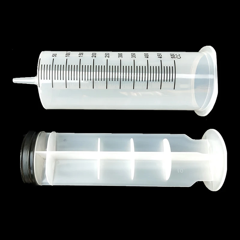 syringe 500ML Large Capacity Syringe Reusable Pump Measuring With Tube Feeding