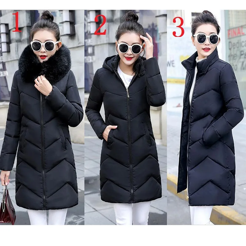 Fake Fur Women Parkas Autumn Winter Down Jacket Female Coat Plus Size 7XL Parkas Long Hooded Warm Winter Jacket Women 2024 New