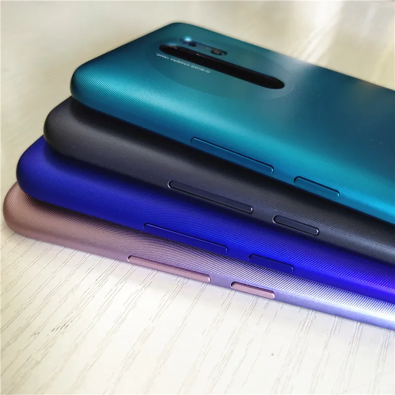 Neu für xiaomi redmi 9 hintere batterie abdeckung hinteres gehäuse tür gehäuse mit lautstärke tasten ersetzen für redmi9 batterie abdeckung