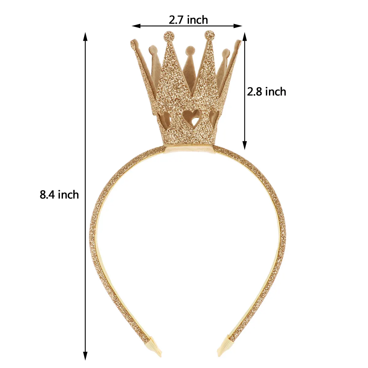 Fasce per capelli con corona di diadema lucido per ragazze fascia per capelli con cerchietto per capelli da principessa carina per accessori da sposa per la festa di compleanno di capodanno