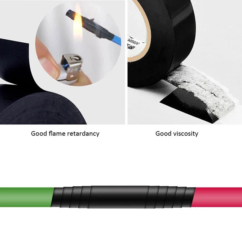 20M Insulation Electrician Tape Wire Flame Retardant High Voltage PVC Electrical Tape Red Black Blue Waterproof Self-adhesive