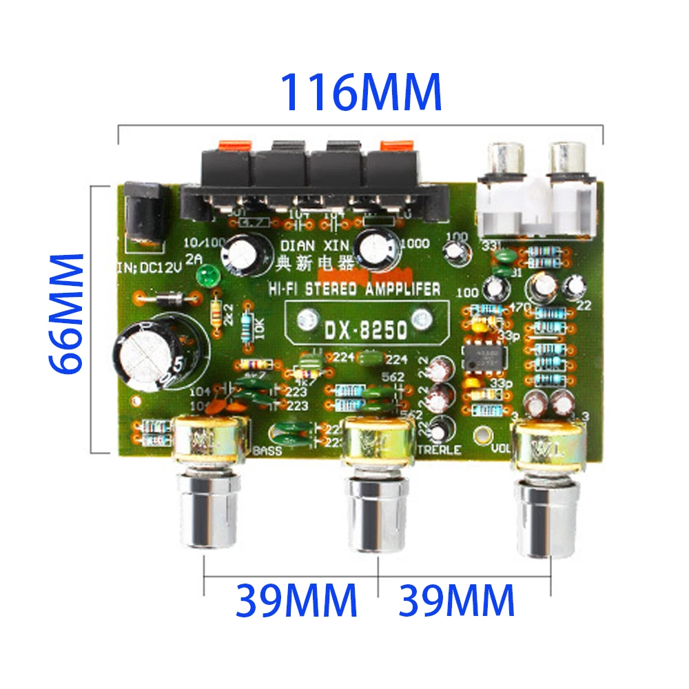 Tenghong HIFI Stereo Audio Amplifier 30W+30W 2.0 Channel Sound Amplifier Board For Car Computer Speaker Amplificador DC12V AMP