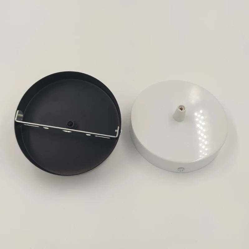 Ceiling Plate Round 8/10/12cm Black/White Lighting Accessories For Pendant Lamp Wall Lamp Ceiling Lamp DIY +Lock Wire Lamp Base