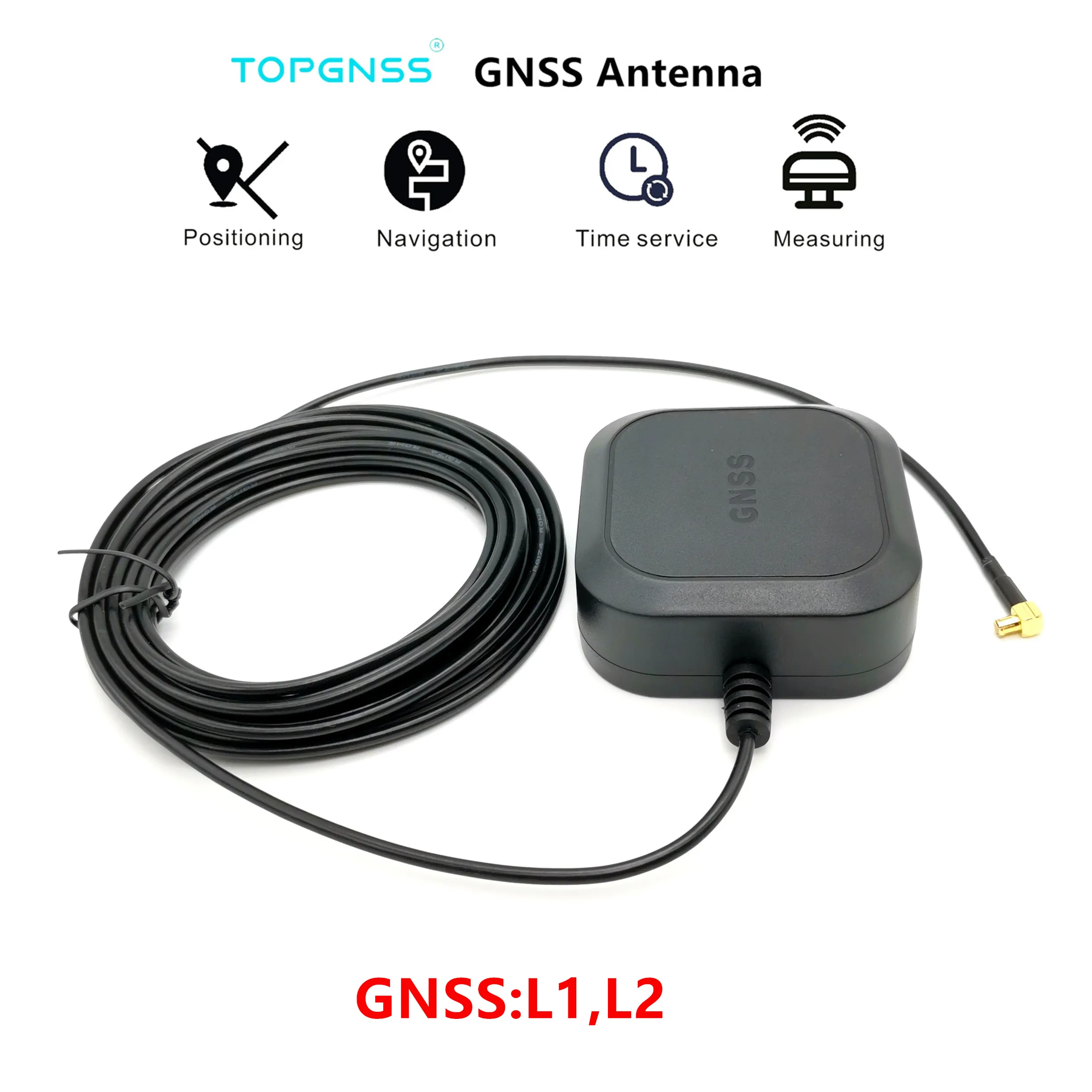 high precision GPS antenna GNSS antenna,RTK GPS antenna,UAV-UGV High precision gain For ZED-F9P ANN-MB-00 RTK antenna BEIDOU MCX