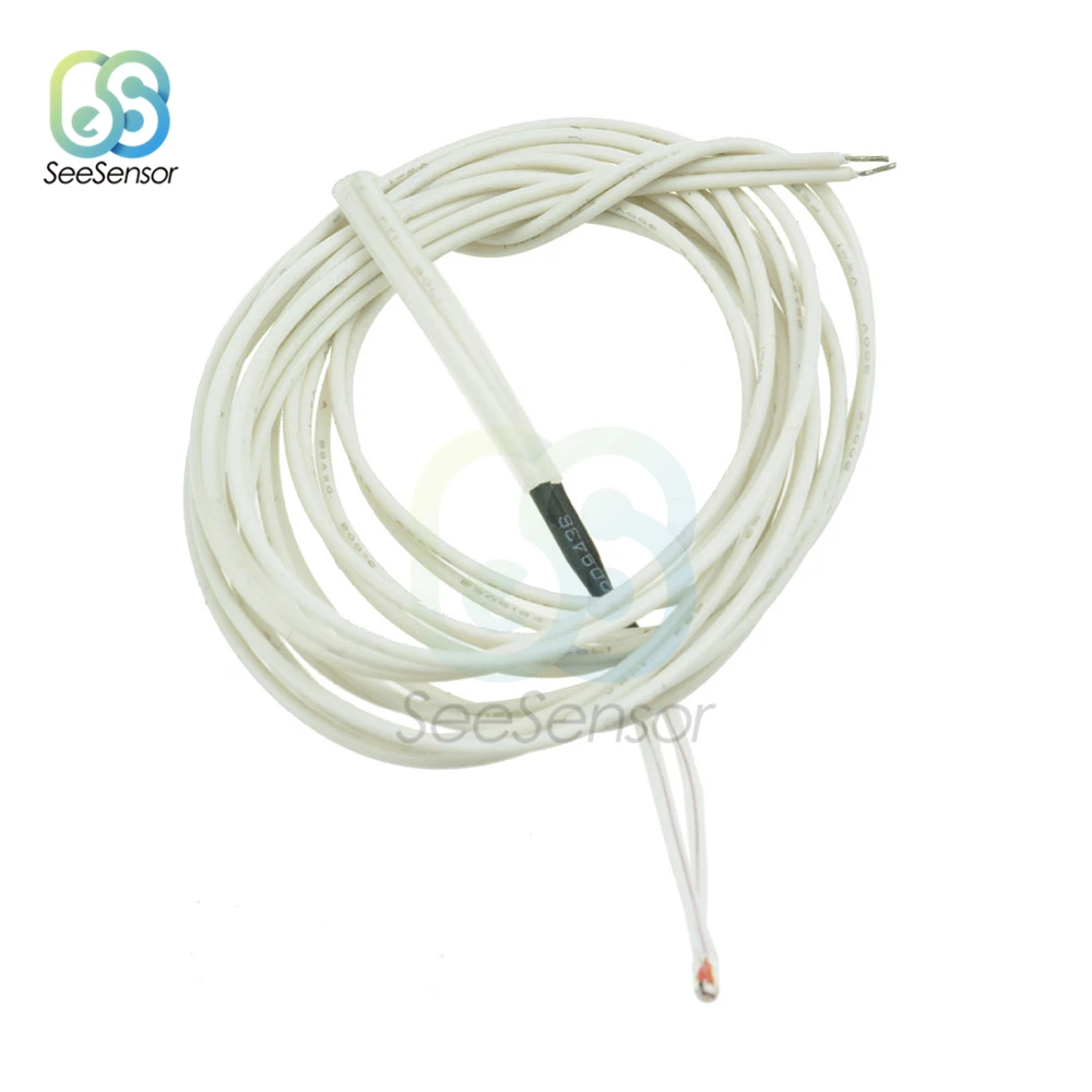 NTC Thermistor كابل سلكي ، مستشعر درجة الحرارة ، أجزاء طابعة ثلاثية الأبعاد ، سلك 1 متر ، ، 5 من من من من الأسلاك من NTC