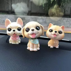 CDCOTN Creative Car Ornaments Resin Cute Shaking Head Dog Decoration Auto Interior Deco Living Room Bedroom Gift Auto Products