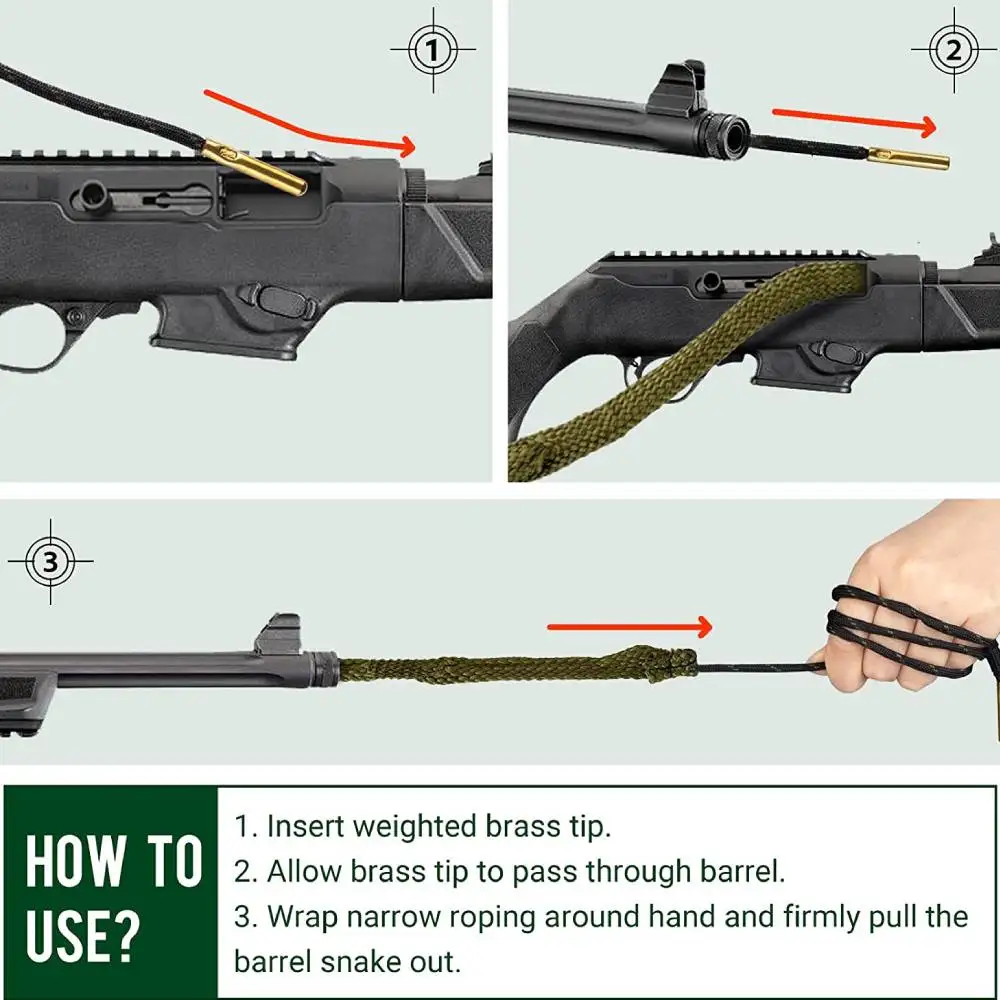 مجموعة أدوات تنظيف بندقية جوجولوزا ، بندقية ، حبل العيار ، 22 Cal.223 ، Cal.38 ، Cal ، ماسورة ، من من ، إلى ،