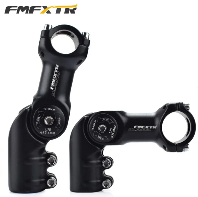 Adjustable Riser Stem for Mountain Bike, Alloy Aluminum Handlebar, 25.4x31.8, Negative Angle 120 Degree Riser