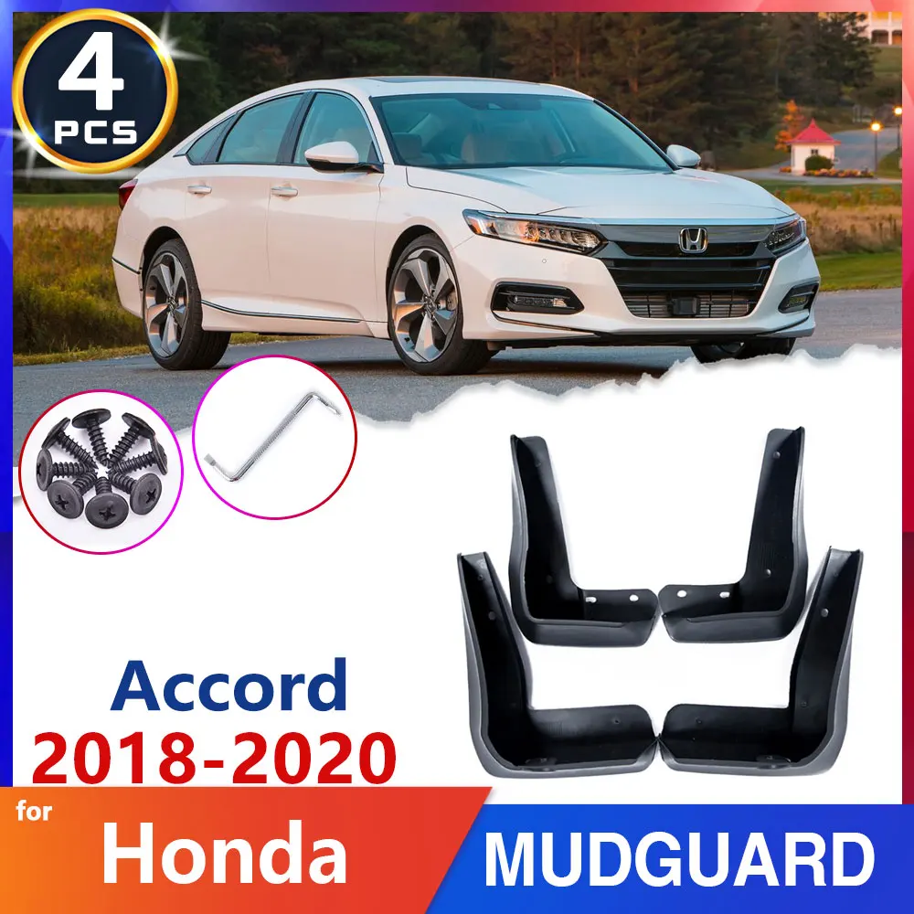 

Car Mud flaps for Honda Accord 10 2018 2019 2020 10th Car Accessories Goods Stickers Mudguards Fender Splash Mud Flap Guard Rims