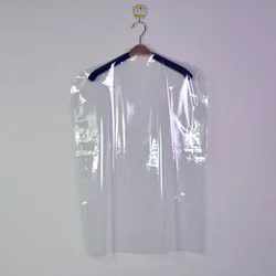 50 Pcs/Lot Transparent Clothes Dust Cover Closet Hanging Package Bag Coat Suit Protection Case Home Clothing Dustproof Organizer