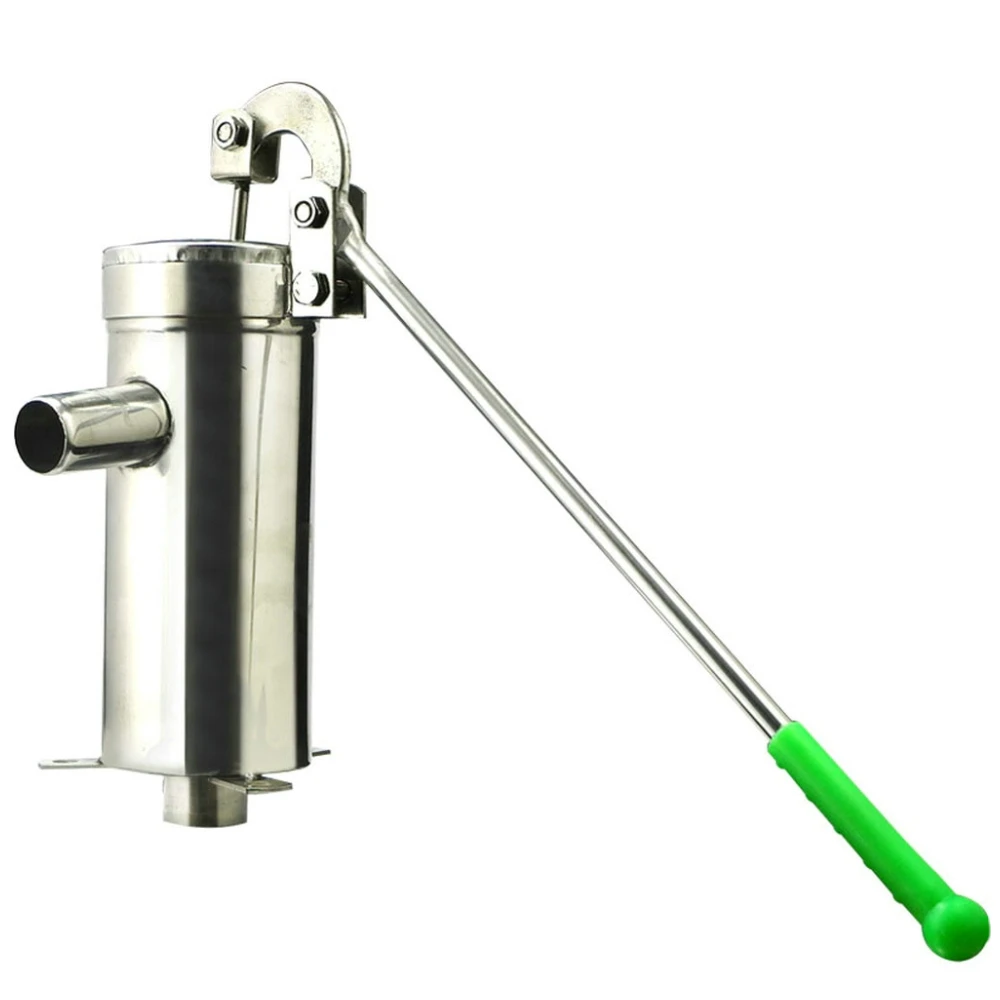 Stainless Steel Manual Water Pump Home Oil Pump Well Hand Shake Suction Pump Suction Well Water Hand Pump Max Lift 8M