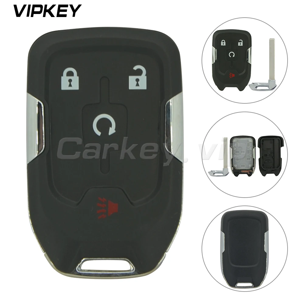 

Remotekey HYQ1EA 4 Button For Chevrolet Suburban Tahoe 2015 Replacement Smart Car Key Shell Case