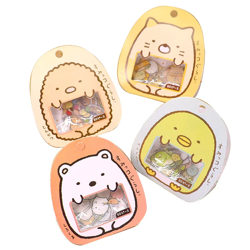 50PCS Sumikko Gurashi Cartoon animal Stickers  Planner Scrapbooking Diary Stickers Office School student stationery friend gift