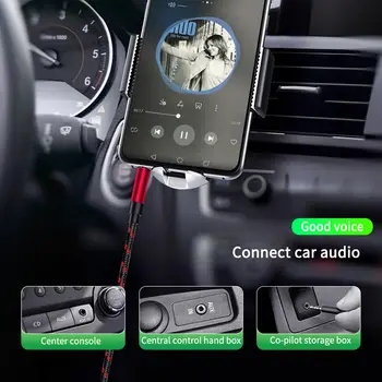 3,5mm jack prodlužovací audio kabel audio kabel linkový aux kabel 0,5 m/1 m/2 m/3 m pro iPhone, Samsung, sluchátka do auta, Xiaomi audio jack 10 nejlepší prodej 8pinový 3,5mm jack - №7