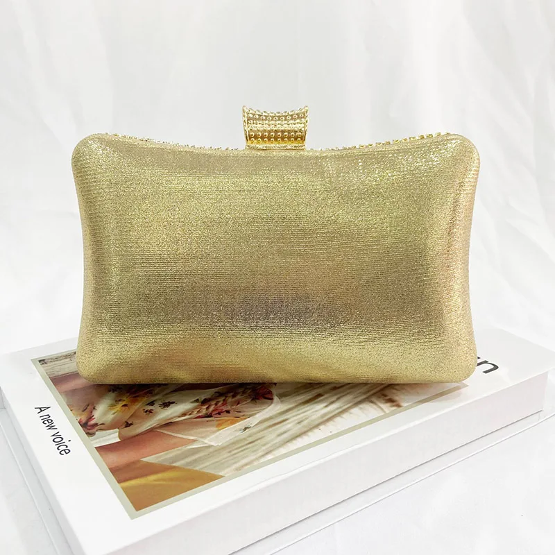 Pochette en cristal de marque de luxe pour femmes, Sac de soirée, petits sacs à main de fête de mariage, Sac à bandoulière doré X572H