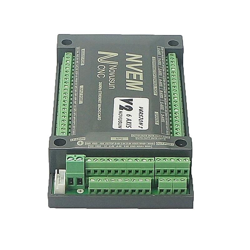 Tarjeta controladora USB NVUM V2 Mach3 de 6 ejes, placa de ruptura de 200KHz para máquina grabadora CNC, enrutador de madera