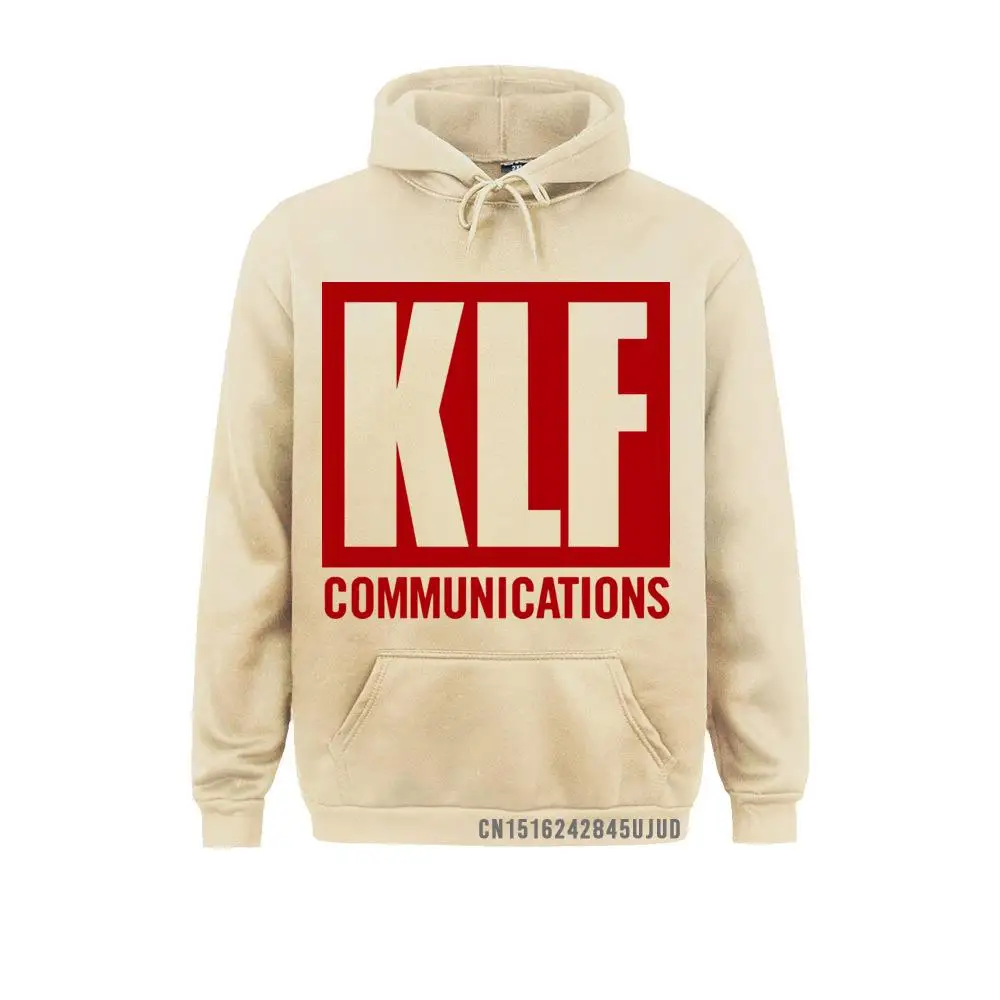 The KLF Communications Letter Printed Mens Men Sweatshirt Sportswear 2021 New Pocket Costume Hoodie Tee Pullover Hombre