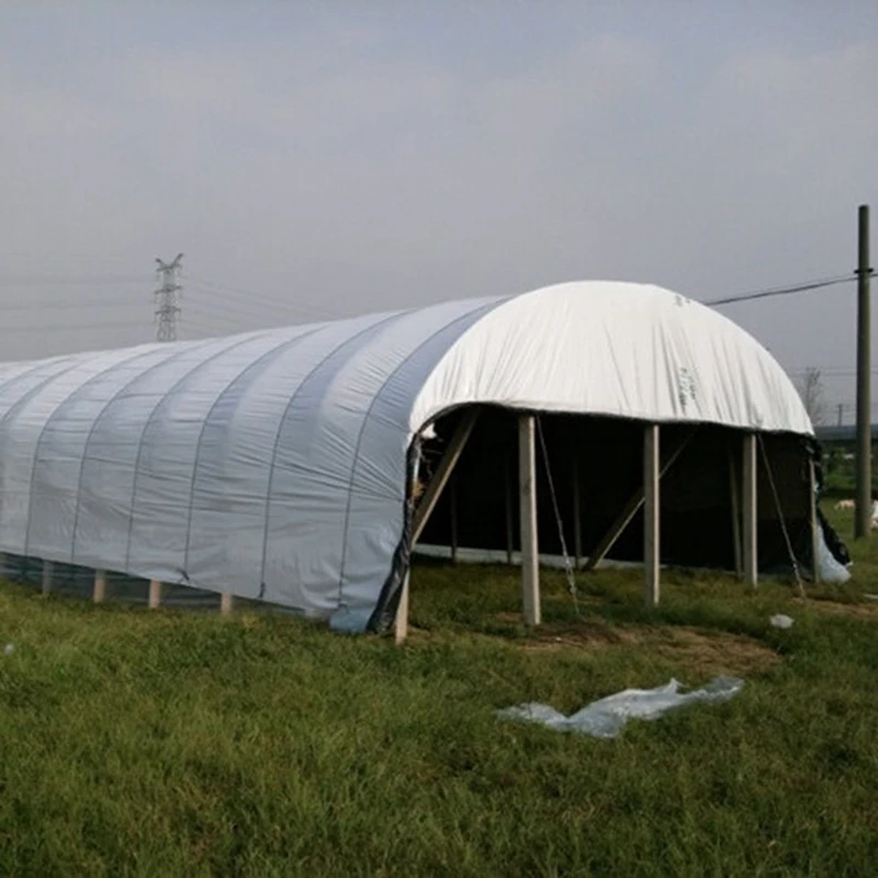 6M Wide Greenhouse Film Thickened Waterproof and Windproof Black and White Plastic Film Agricultural Breeding Insulation Film