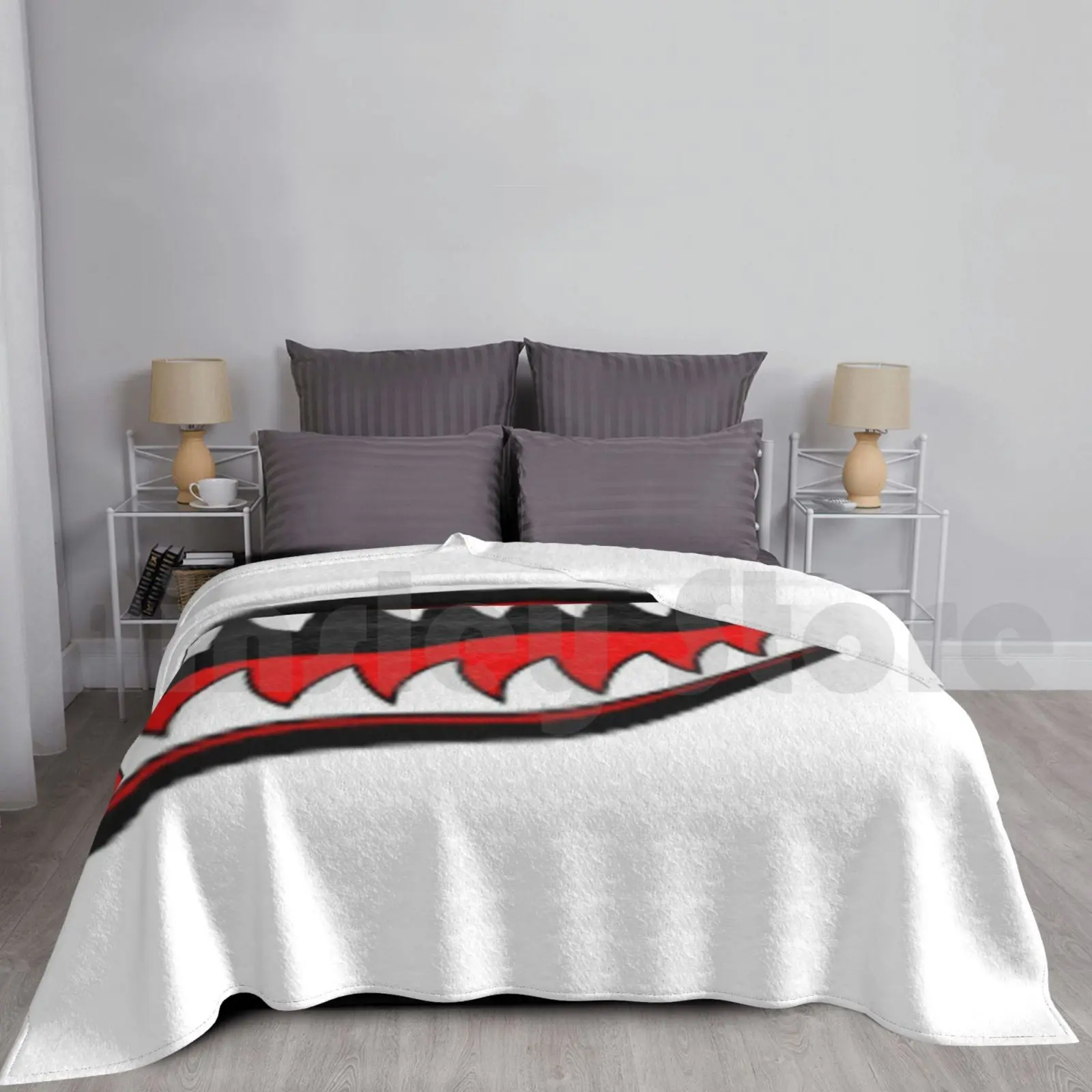 Shark Jaw Blanket Super Soft Warm Light Thin Rainbow Protect Phone Cases Quarantine Face Quarantine Plate Galaxy