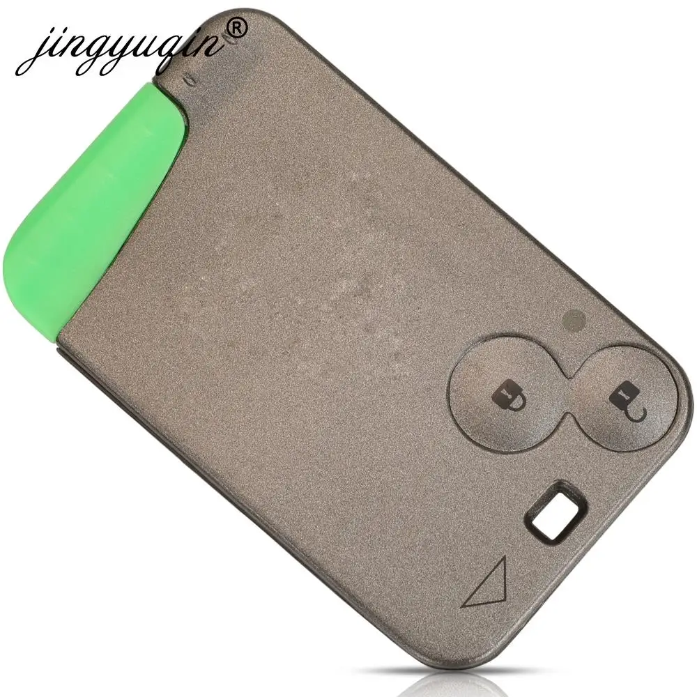 jingyuqin 2 Buttons Car Remote Key Card Shell Smart Card Keyless Case For Renault Laguna Espace Replacement