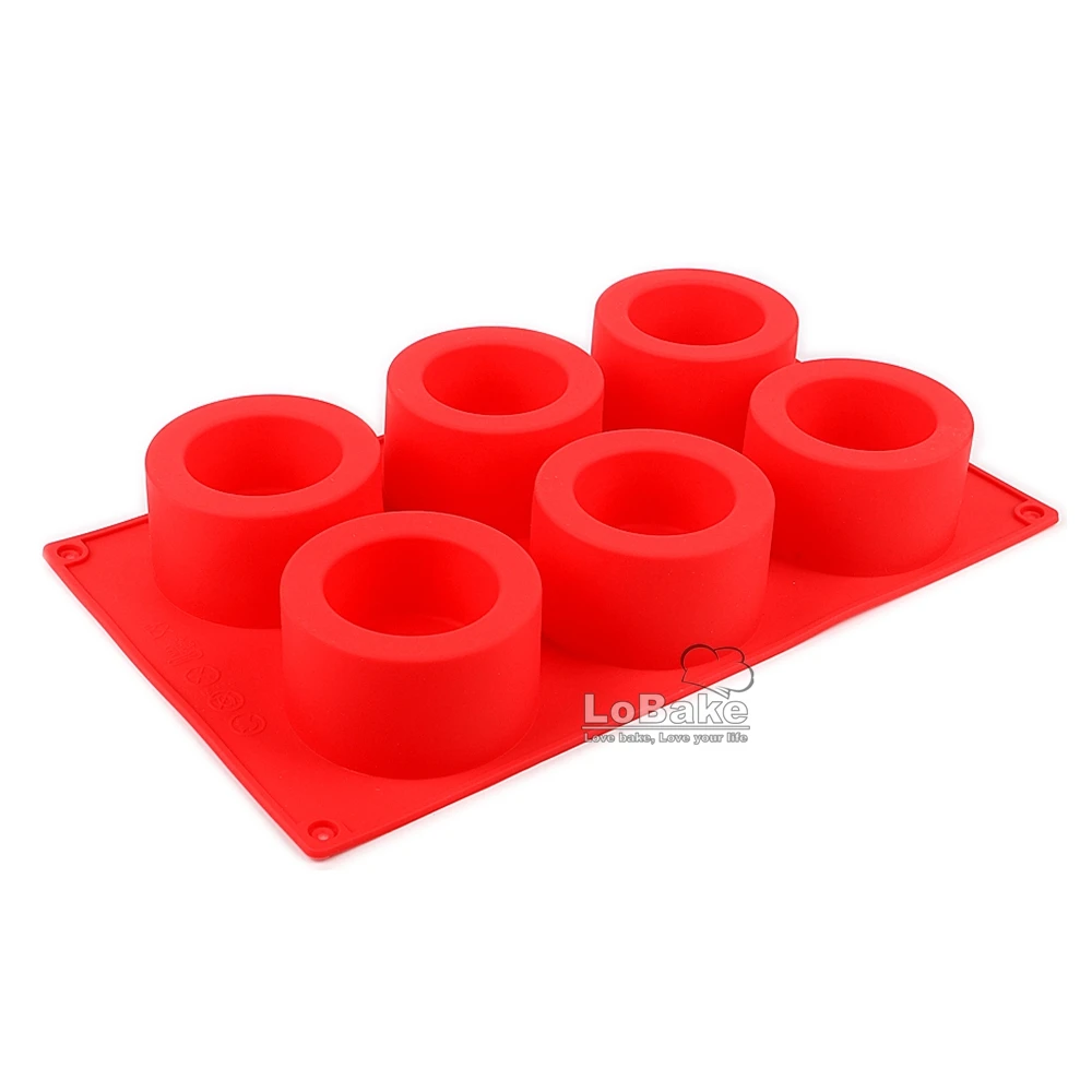 6 cavities round cup shape silicone cake mold soap moldes ice cups molds fondant candle mould cake decoration DIY gesso model