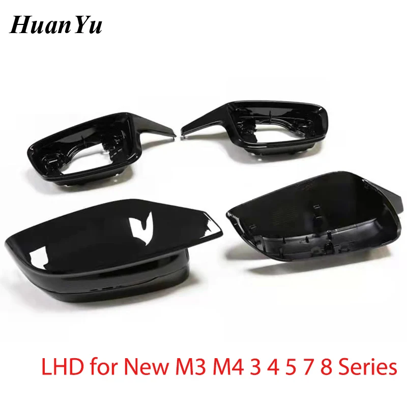 4pcs/set LHD Replacement Mirror Cover M Look for BMW G20 G30 G82 G80 Side Door Rearview Caps Carbon fiber 2019 2020 2021+