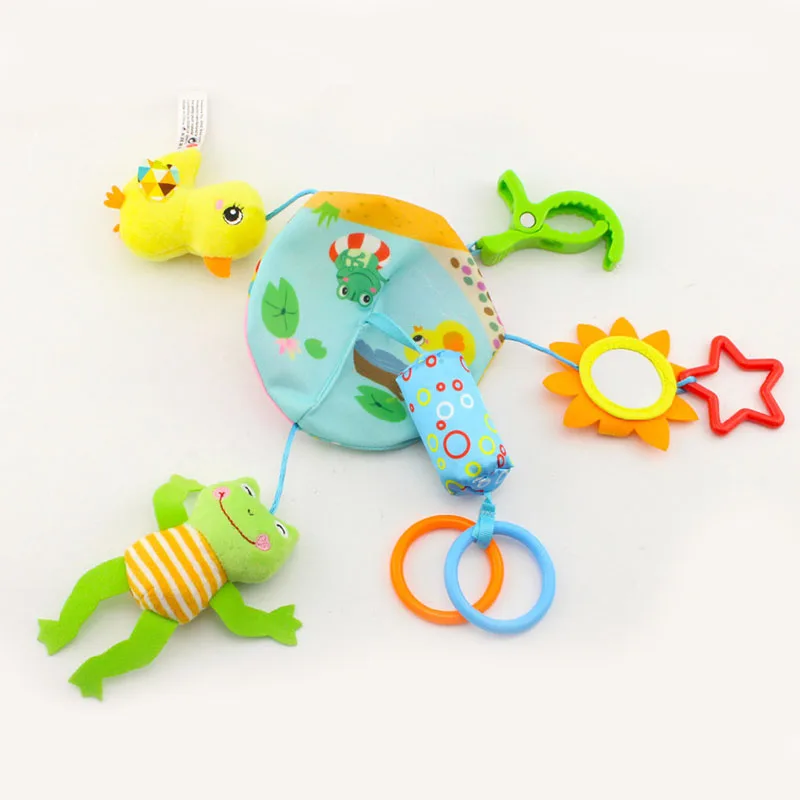 Baby Rattles 0-12 Months Cute Animal Rattles for Kid Crib Mobile Newborns Toy Stroller Cart Infant Plush Toy Educational Toys