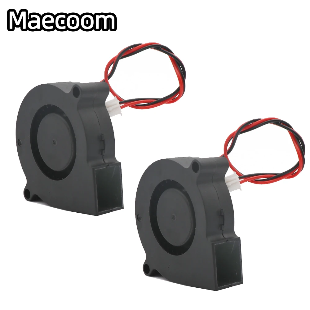 Masecoom-冷却ファン,ブラシレスモーター,1ユニット,5015mm,24v 12v,2ピン,速度50mm x 15mm