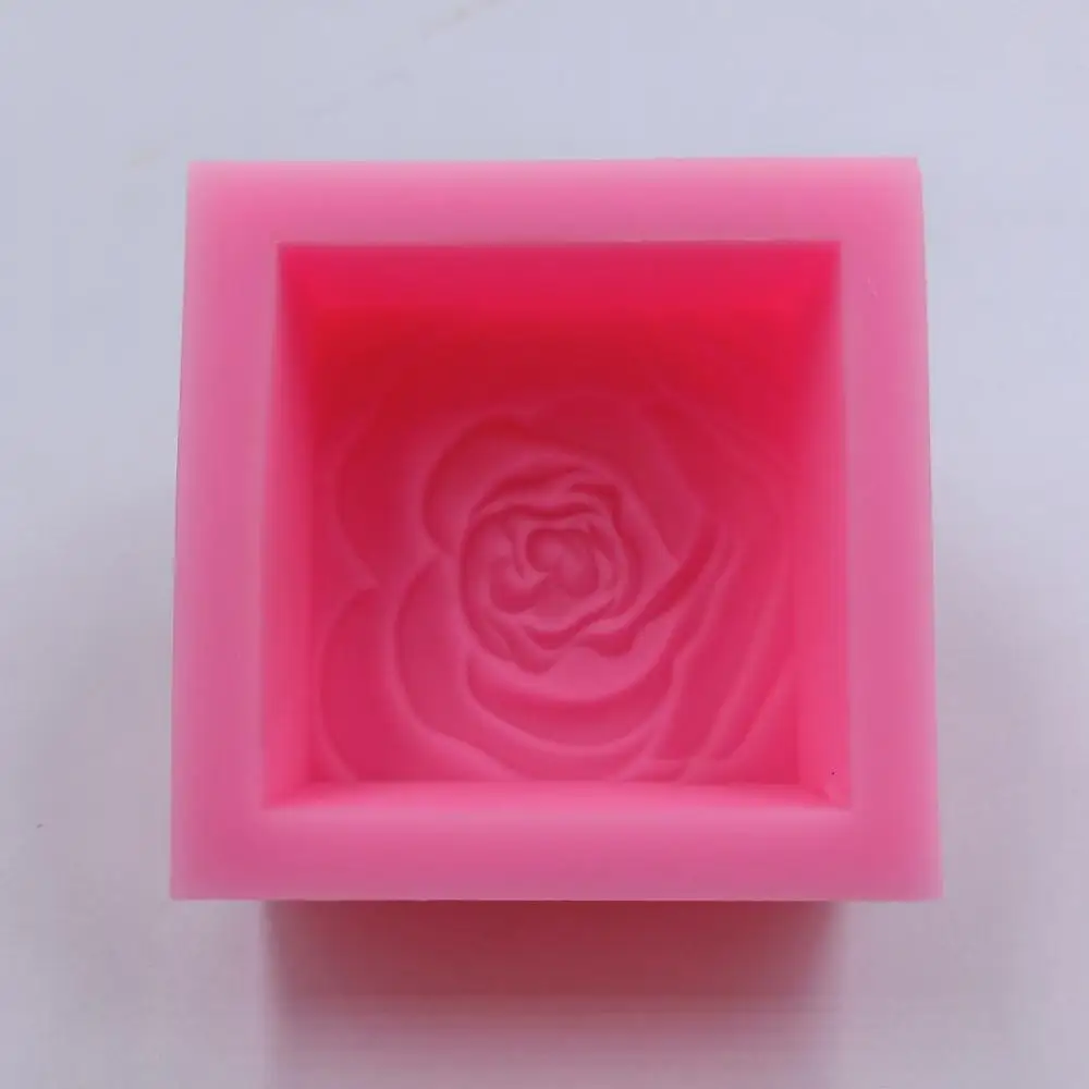 Handmade Flower Soap MoldFood Grade Cake Chocolate Mold DIY Homemade Aroma Candle Wax Resin Gypsum Crafts Making Moulds Tools