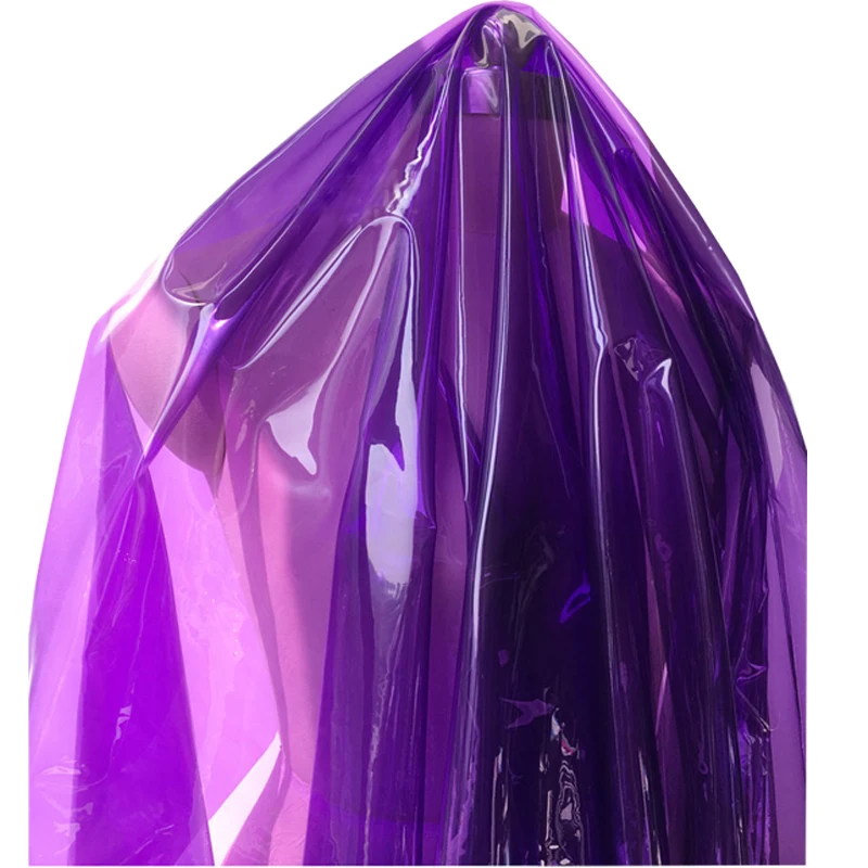 Beautiful Jelly Purple Elasticity Drunk Color Liquid Film TPU Leather Fabric Sewing Material DIY Fashion Stage Clothing/Bag