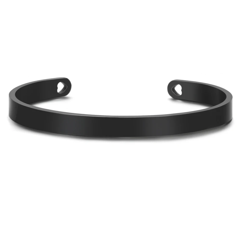 Customized 6MM Stainless Steel Bangle, Personalised Gift