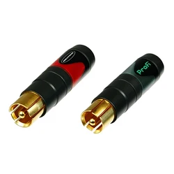 -Original authentic Swiss neutrik NP2C-B RCA Plug Cable Connectors for Speaker Audio for audio cables