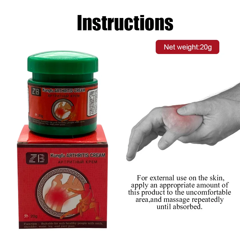 Professional Treatment Of Knee Joint Pain Chinese Kung Fu Arthritis Pain Relief Cream To Relieve Joint/Muscle/Back/Neck Pain