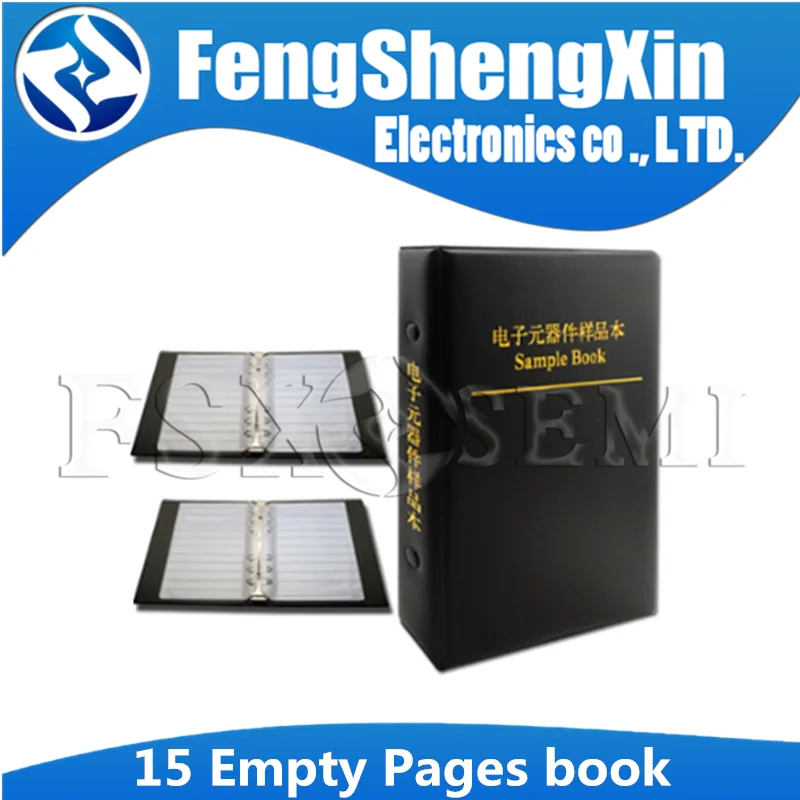 

Resistor Capacitor Inductor IC SMD Components Empty Sample Book For 0402/0603/0805/1206 Electronic Component with 15 Empty Pages