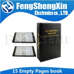 Resistor Capacitor Inductor IC SMD Components Empty Sample Book For 0402/0603/0805/1206 Electronic Component with 15 Empty Pages
