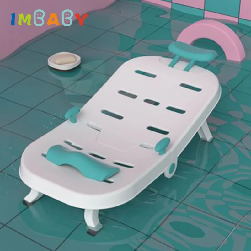 Children Foldable Shampoo Chair Kids Beach Toy Deck Chair Toddler Non-Slip Multi-Position Adjustment Shampoo Recliner Chair 2021