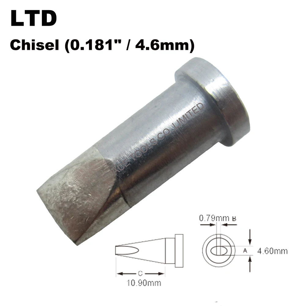 

10 PCS LTD Chisel 4.6mm Soldering Tip Replace for WELLER WP80 WSP80 WSFP8 WD1000 WD2000 WSD81 WS81 WSF81D8 WS81D5 Iron Bit