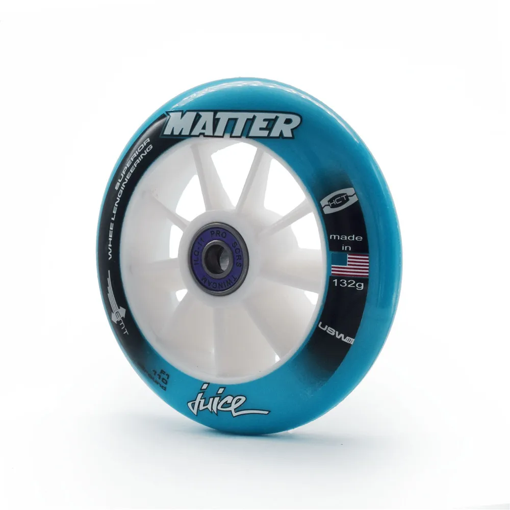 [110MM] MATTER JUICE inline speed skating wheel with F1 SUPERIOR emt competition level speed ruedas track road skating tyres