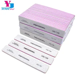 50 Pcs Nail Supplies For Professionals Nail File Buffer Nails Product For Acrylic Width 80 Grit Sanding Manicure Tool