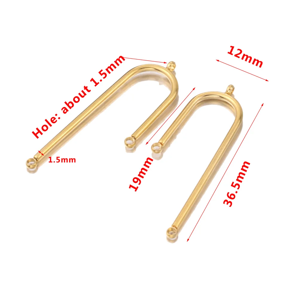 10pcs/lot NEW DIY Earrings Findings Stainless Steel Long Connecting for Jewelry Making Earring Pins Findings DIY Supplies image 5