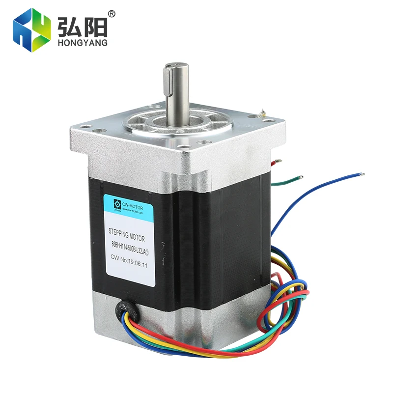 Nema 34 Stepper Motor 114x86mm 5.0A 14mm Shaft Diameter Drive Motor 4-Lead Cable 3D Printer CNC Engraving And Milling Machine