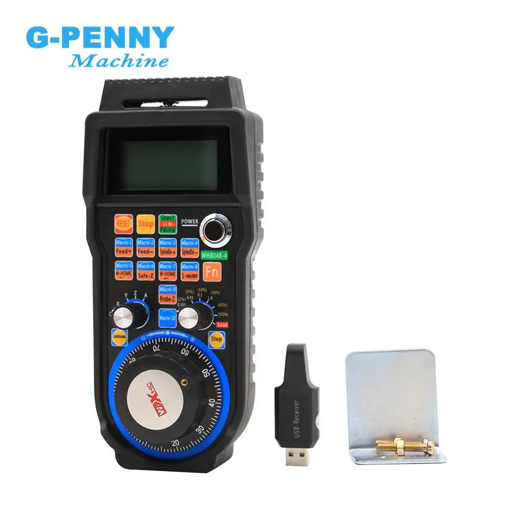 Frete Grátis! Pingente mpg cnc usb mach3 volante sem fio 4/6 eixos manual usb receptor 40 m transmissão whb04b