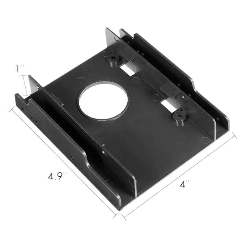 3.5 Inch to 2.5 Inch SSD/HDD Hard Drive Drive Bay Adapter Mounting Bracket Converter,Double Bay