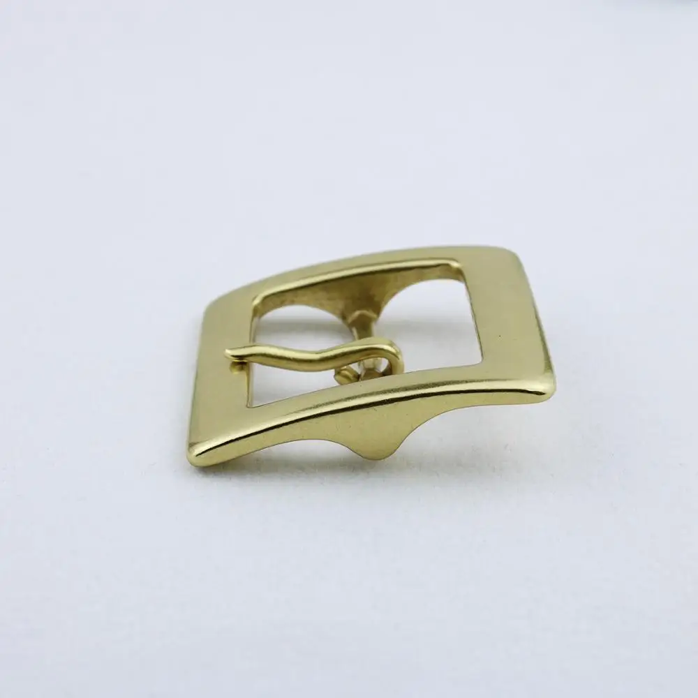 Leather Craft Hardware Solid Brass Center Bar Belt Buckle For Men BOR Finish 40mm Accessories For Leather Metal Buckle